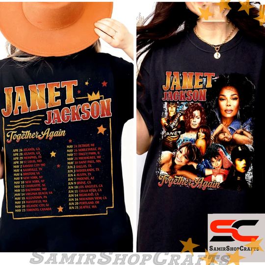 Discover 90s Janet Jackson Vintage T Shirt, Janet Jackson Merch