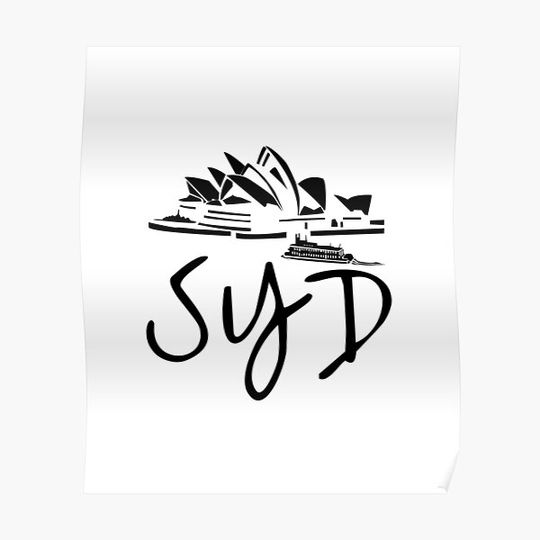 Discover SYD - Sydney Premium Matte Vertical Poster
