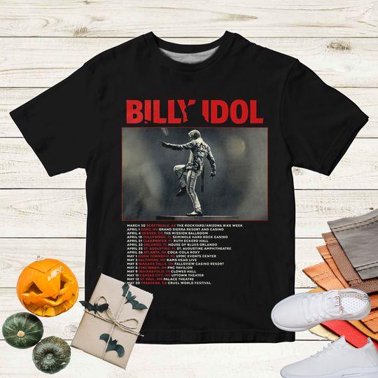 Discover Billy Idol 2023 T-Shirt, Billy Idol Live Tour 2023 T Shirt