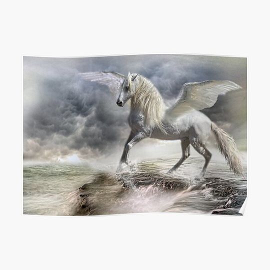 Discover I am Pegasus Premium Matte Vertical Poster