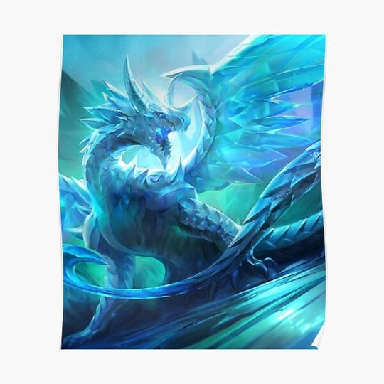 Discover Ice Dragon Premium Matte Vertical Poster