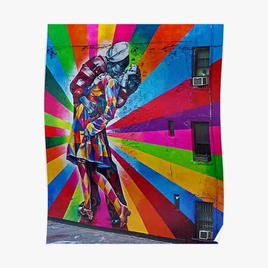 Discover The Kissing Sailor Premium Matte Vertical Poster