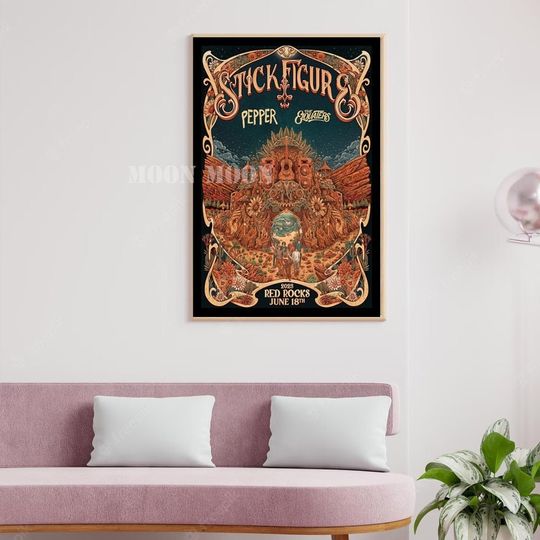 Discover Stick Figure With Pepper & The Elovaters Wisdom Summer Tour 2023 Poster