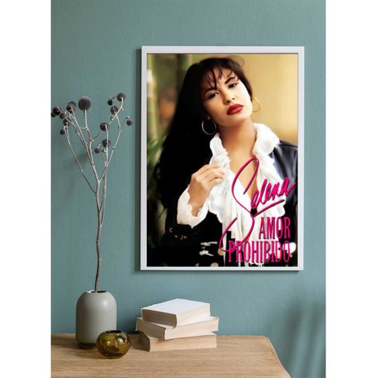 Discover Selena Quintanilla Album Amor Forbiddo 1994 poster