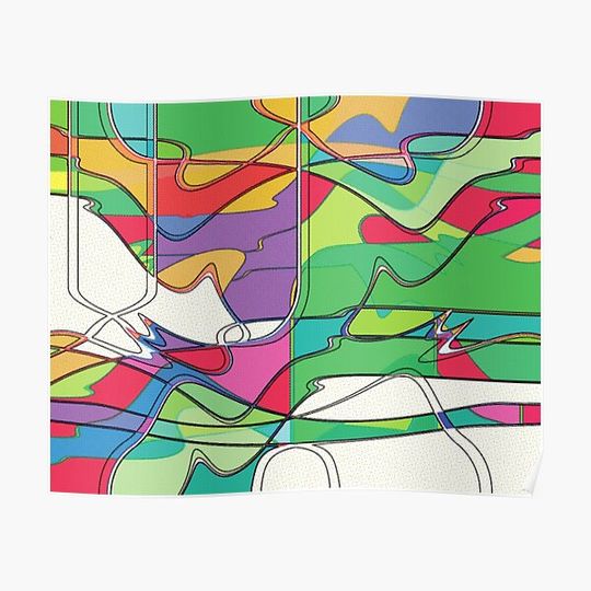 Discover Crossing the Line Premium Matte Vertical Poster