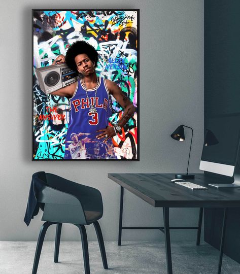 Discover Allen iverson Graffiti Art Poster