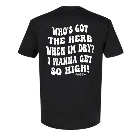 Discover Rebelution So High song lyrics song quote Adult unisex black t-shirt