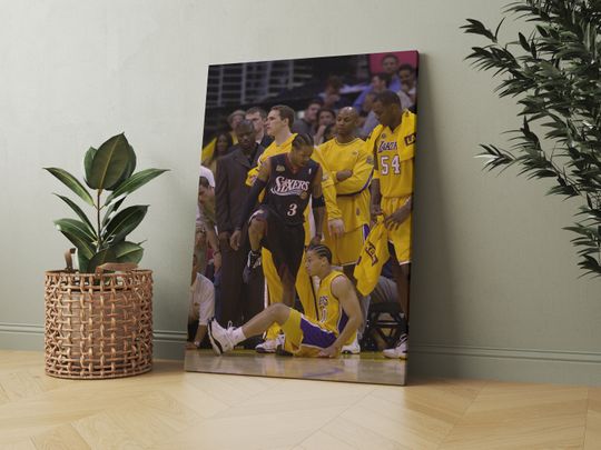 Discover Allen Iverson Step Over Basketball Poster