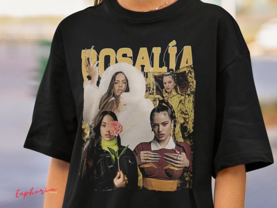 Discover Rosalia Merch T-Shirt | Rosalia 90s Fan Shirt