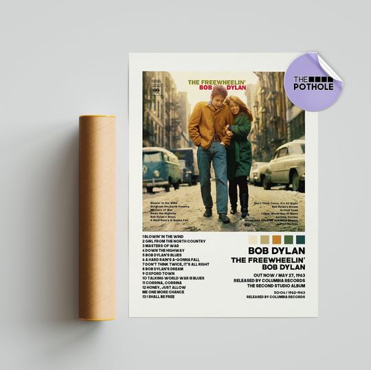 Discover Bob Dylan Posters / The Freewheelin' Bob Dylan Poster
