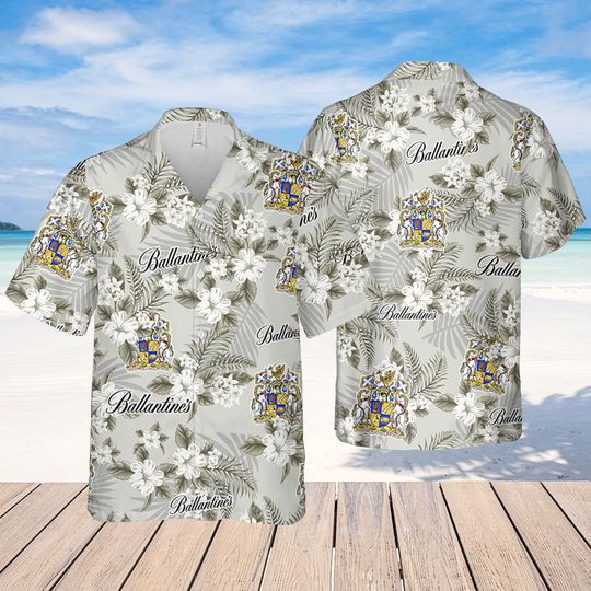 Discover Ballantines Hawaiian Flowers Pattern Shirt, hawaii beer Loves Shirt