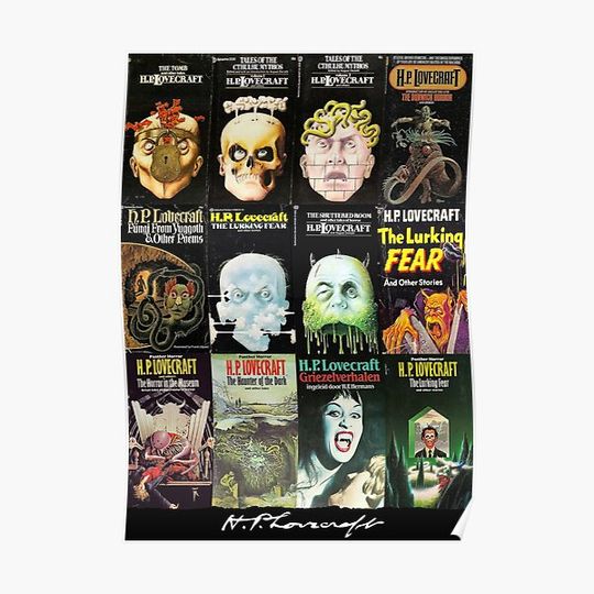 Discover H P Lovecraft Covers Premium Matte Vertical Poster