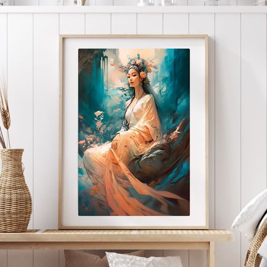 Discover Gift for Her Kwan Yin Art Print