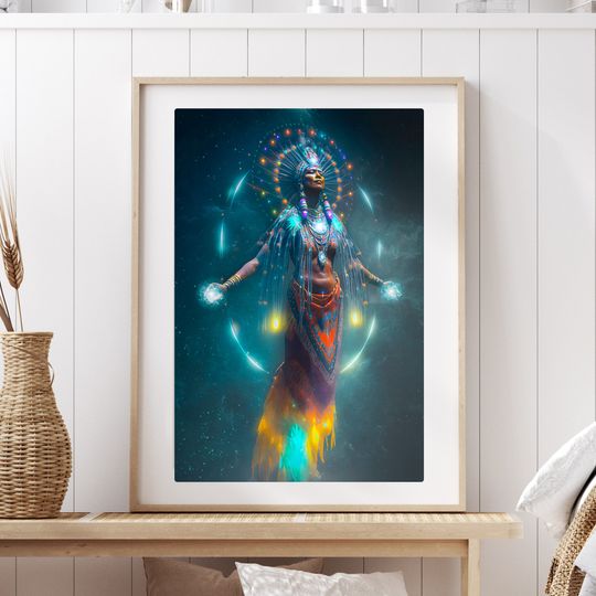 Discover native american art print Poster