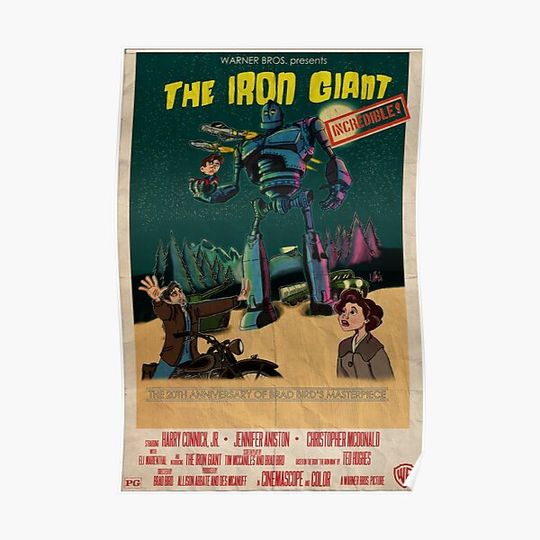Discover The Iron Giant 20th Anniversary Poster Premium Matte Vertical Poster