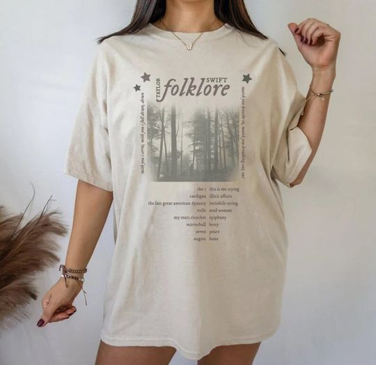 Discover Folklore Album Tracklist Unisex Shirt