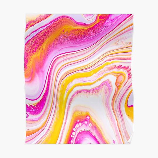 Discover Elegant Marbling Effect Premium Matte Poster