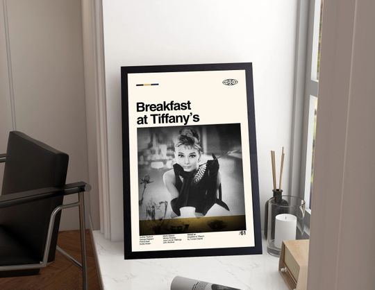 Discover Breakfast At Tiffanys - Audrey Hepburn - Modern Art Poster