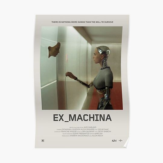 Discover Ex Machina Minimalist Poster Premium Matte Vertical Poster