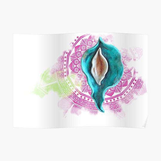 Discover Yoni and Mandala of Sacred Feminine Premium Matte Vertical Poster