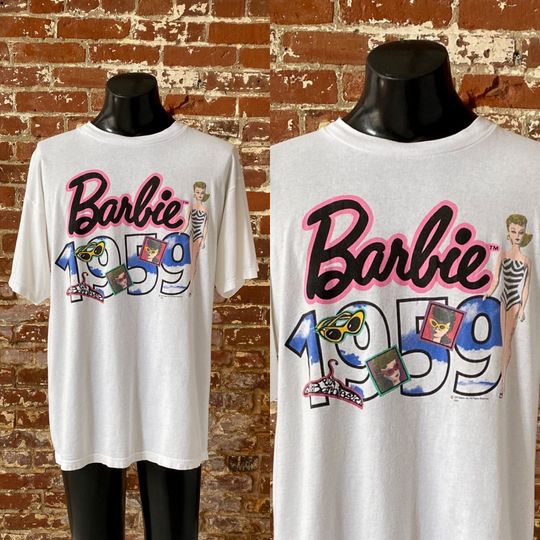 Discover 90s Barbie 1959 Graphic T-Shirt. Vintage 1993 "1959 Barbie" Mattel Graphic