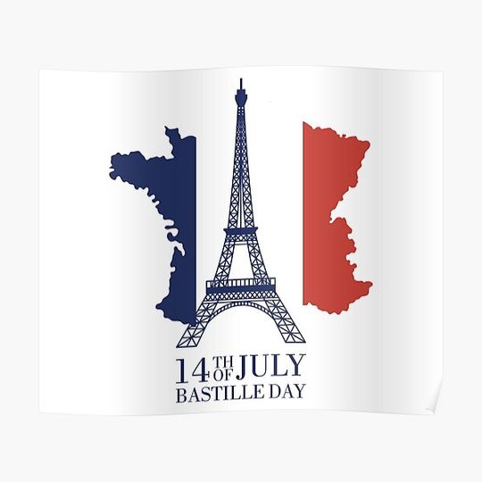 Discover Bastille Day Premium Matte Vertical Poster