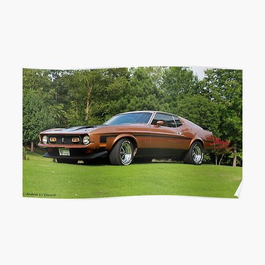 Discover 1972 Mach 1 Mustang Premium Matte Vertical Poster