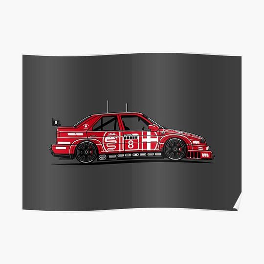 Discover 155 DTM Race Car Premium Matte Vertical Poster