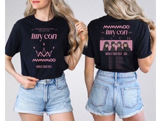 Discover Mamamoo My Con Tour TShirt