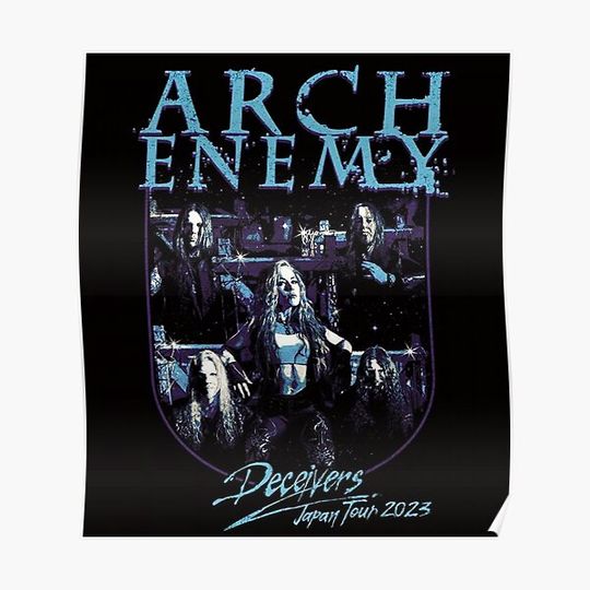 Discover Arch Enemy Japan Tour 2023 Premium Matte Vertical Poster