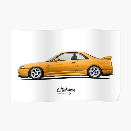 Discover Skyline R33 GT-R Premium Matte Vertical Poster