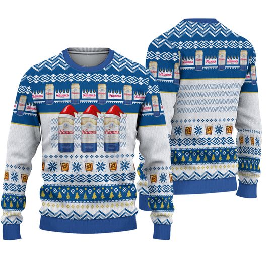 Discover Hamm's Beer Drink Christmas Sweater