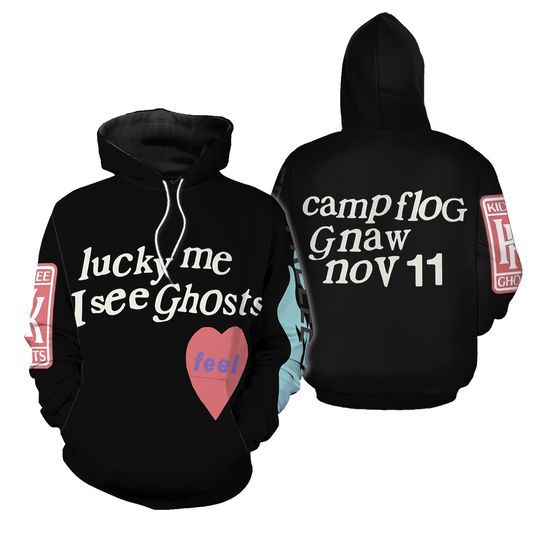Discover Lucky Me I See Ghosts The Chosen Kid Cudi Streetwear Hoodie