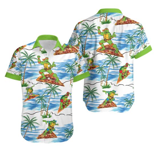 Discover Teenage Mutant Ninja Turtles Surfing Hawaiian Shirt