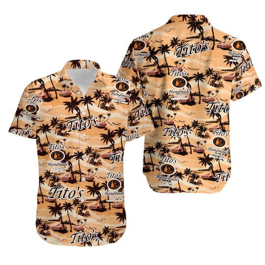 Discover Tito Handmade Hawaiian Sea Island Pattern Shirt, hawaii beer Loves Shirt, Summer Hawaii Shirt Beer