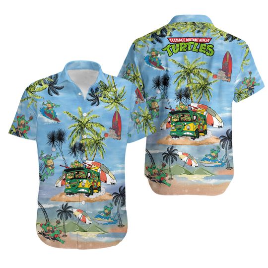 Discover Turtles Teenage Mutant Ninja Hawaiian Shirt