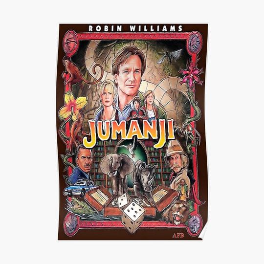 Discover Jumanji Movie (1995) Premium Matte Vertical Poster