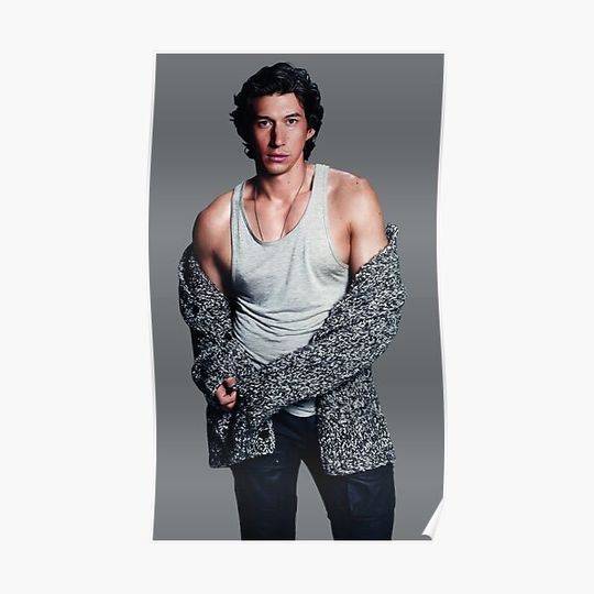 Discover Tank 2015 Photoshoot Adam Driver Cutout Premium Matte Vertical Poster