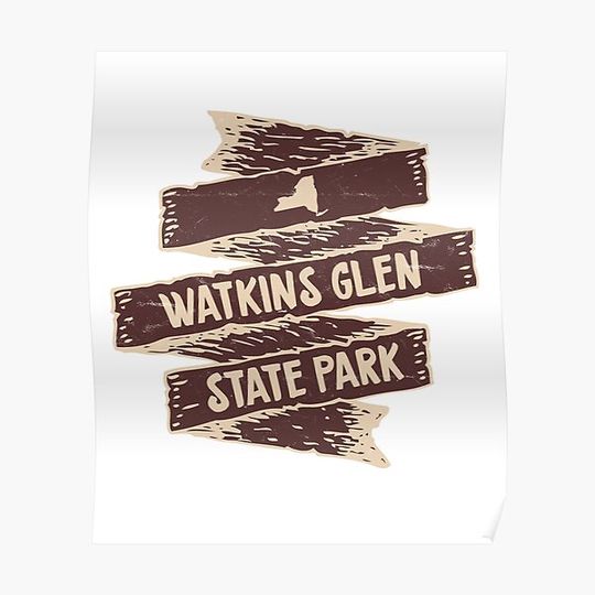 Discover Watkins Glen State Park New York NY Wilderness Premium Matte Vertical Poster