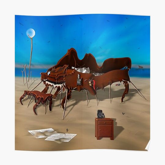 Discover Soft Grand Piano with Camera SQ Premium Matte Vertical Poster
