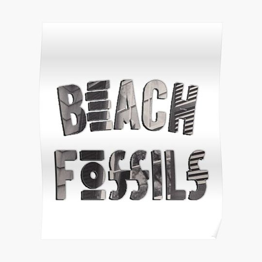 Discover Beach Fossils What A Pleasure Logo Premium Matte Vertical Poster