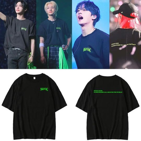 Discover Stray Kids North America Maniac Concert Tour T-Shirt, Stray Kids 2nd World Tour Maniac Shirt