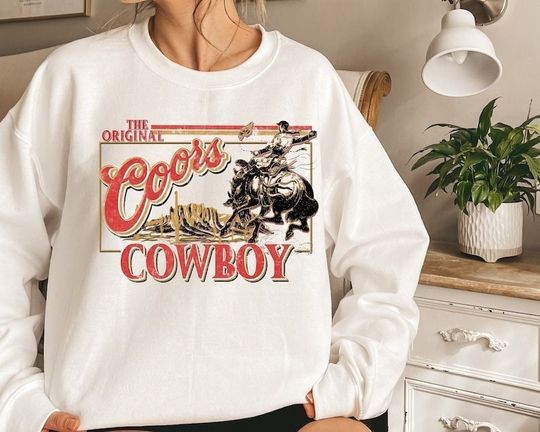 Discover Unisex CCOORS cowboy sweatshirt, CCOORS rodeo sweatshirt