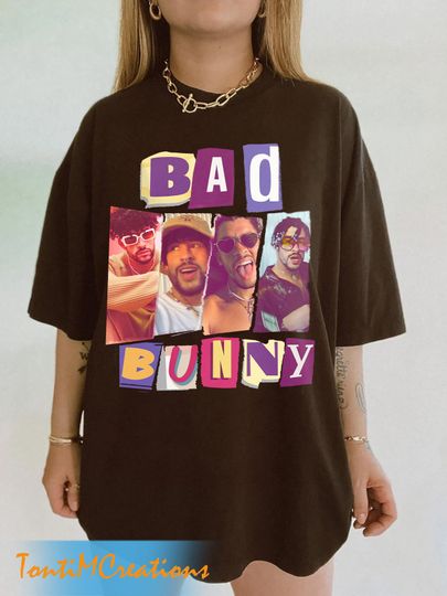 Discover Bad Bunny Vintage Shirt, Bad Bunny Homage Tshirt, Un Verano Sin Ti Merch