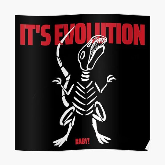 Discover Evolution baby! Premium Matte Vertical Poster