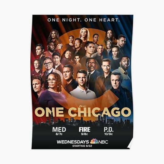 Discover One Chicago poster Premium Matte Vertical Poster