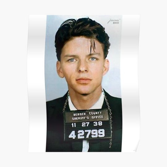 Discover Frank Sinatra's Mugshot Premium Matte Vertical Poster