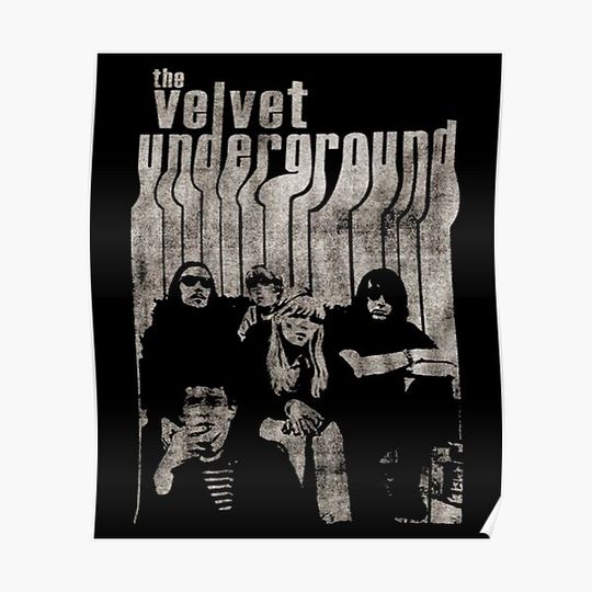 Discover Vintage Velvet Band With Nico Premium Matte Vertical Poster