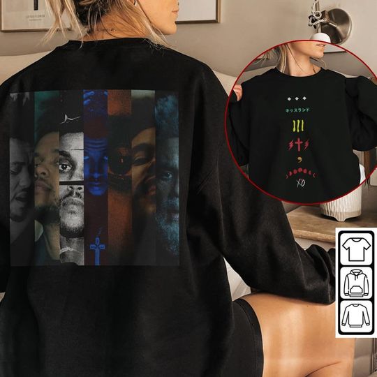 Discover Weeknds Vintage Bootleg Music Shirt 2 Side, Weeknds Album Double Side Sweatshirts
