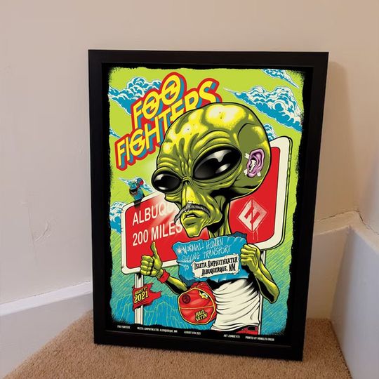 Discover 2021 F.oo F.ighters Zombie Poster